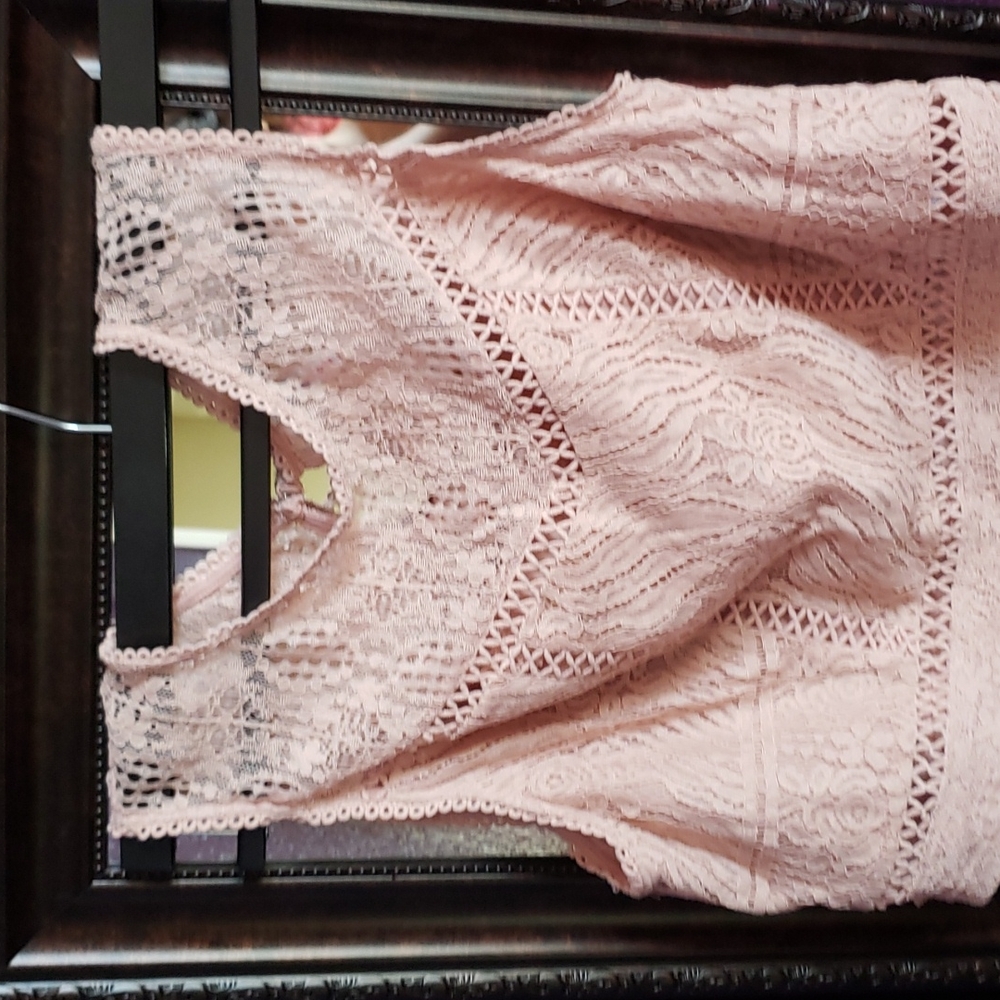Pink crop top